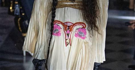 gucci uterus dress|With a uterus dress, Gucci makes a pro.